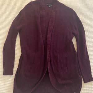 American Eagle Outfitters Deep Burgundy Cardigan